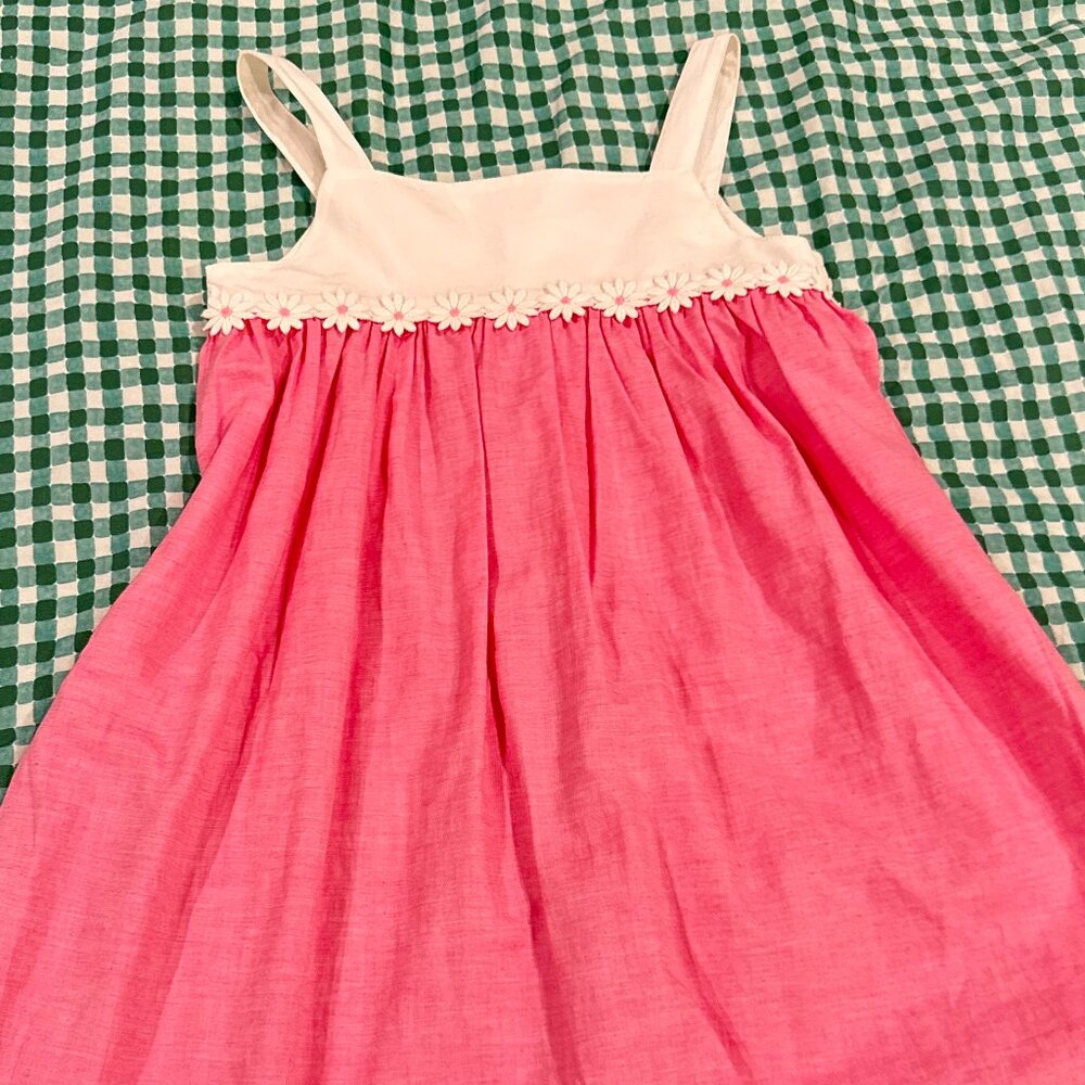 Trotters London Daisy Pink Dress, 5 Y, Brand New